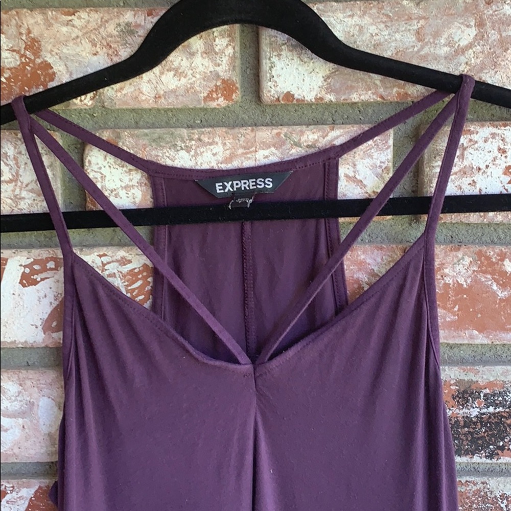 💜Express Purple cut out neck dress 💜 - Picture 3 of 5